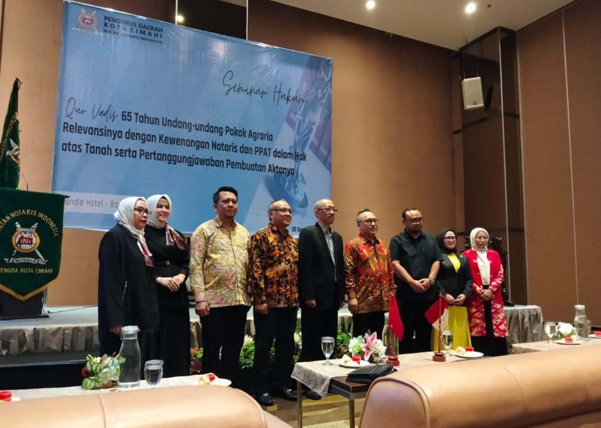 65 Tahun Undang-Undang Pokok Agraria dan relevansinya, Kepala Kantah Cimahi Hadiri Seminar Hukum