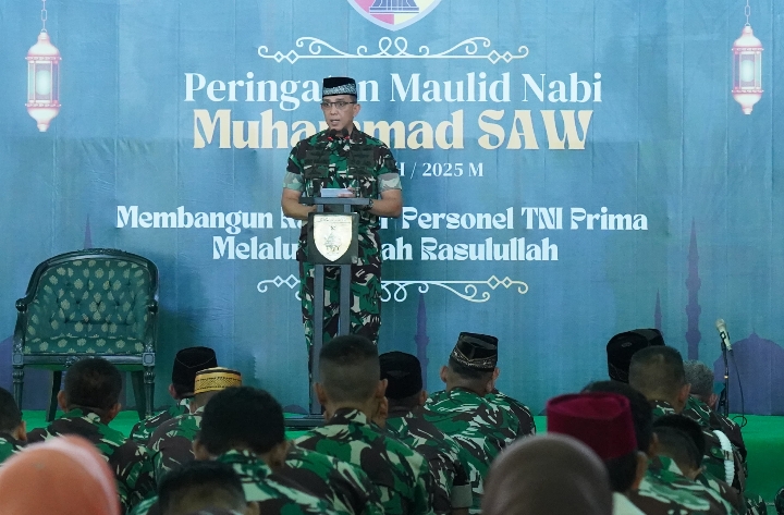 Tingkatkan Iman dan Keteladanan Prajurit, Kodam V/Brawijaya Gelar Peringatan Maulid Nabi Muhammad SAW 1447 H