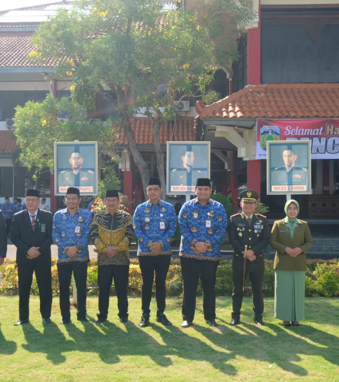 Dandim 0719/Jepara Letkol Arm Khoirul Cahyadi, S.E. Hadiri Upacara Hari Kesaktian Pancasila di Halaman Sekda Jepara
