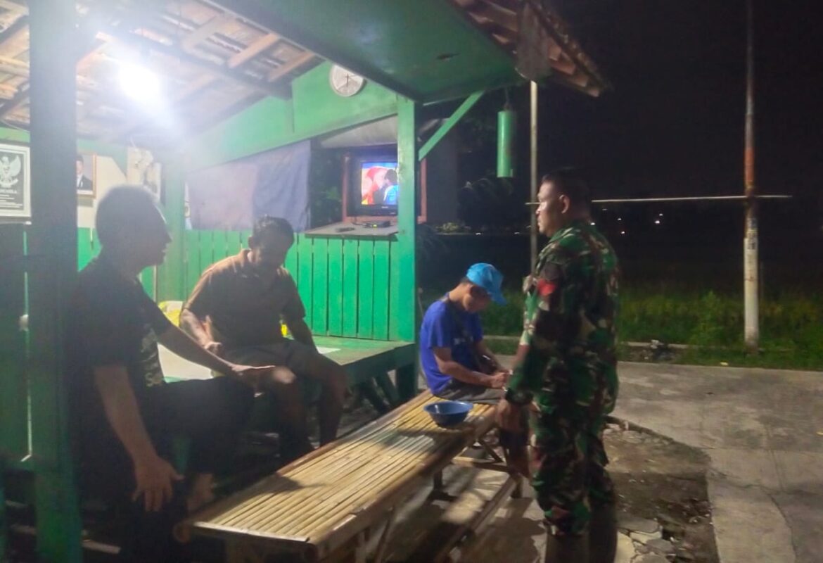 Patroli Damai di Desa Datar: Wujud Nyata Bakti TNI di HUT Ke-80