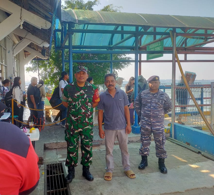 Kodim 0719/Jepara Laksanakan Monitoring dan Pengamanan Keberangkatan Kapal di Pelabuhan Kartini
