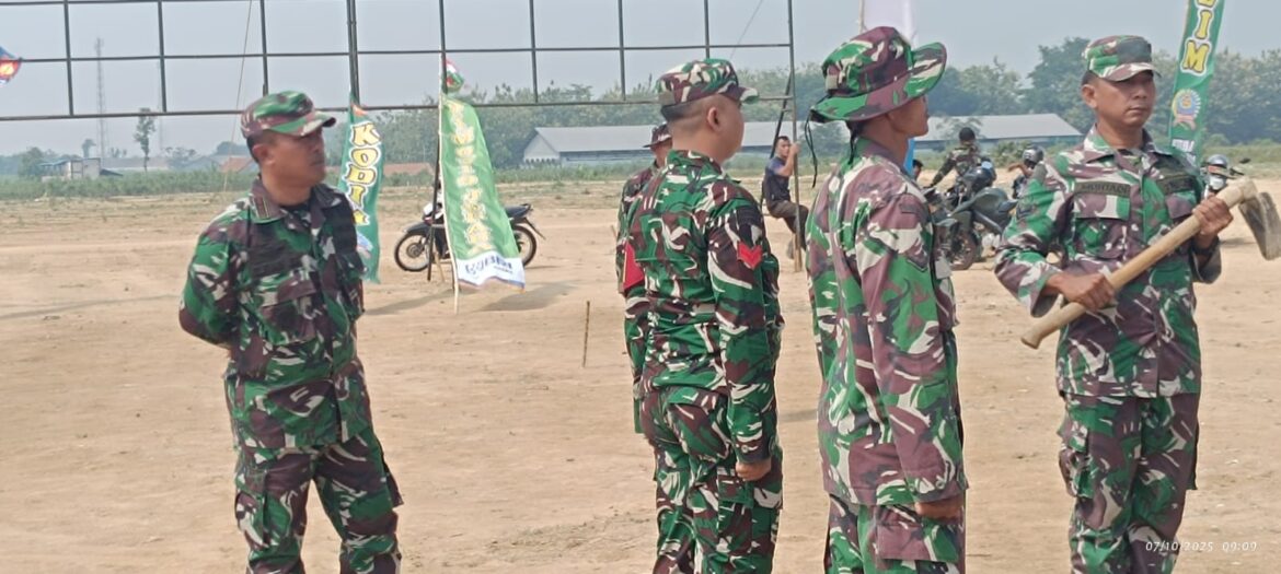 Kapten Arh Elfian JS Pimpin Gladi Upacara Pembukaan TMMD Sengkuyung Tahap IV Tahun 2025 di Desa Lebuawu Jepara