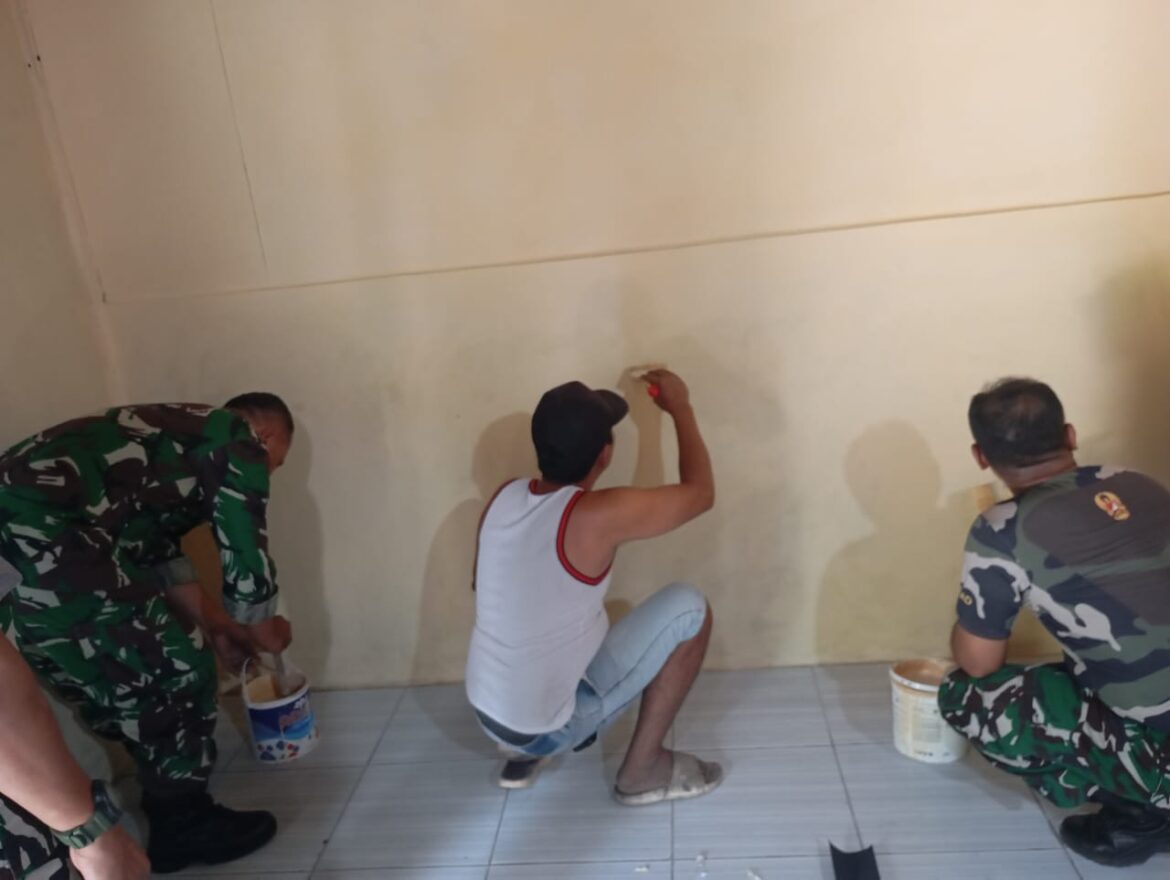 Karya Bakti Hampir Rampung, Danramil Bangsri & Squad Nusantara Tinggal Finishing