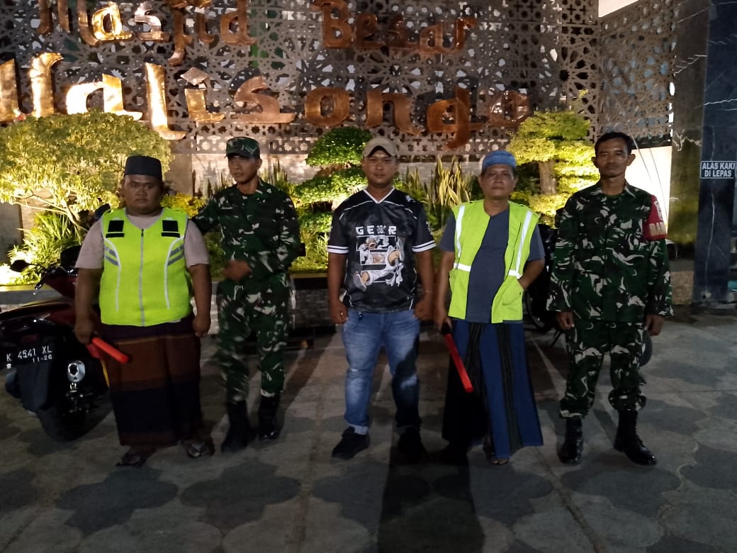 Bakti Teritorial Prima: Kodim Jepara Monitor Situasi di Sekitar Masjid Walisongo Pecangaan