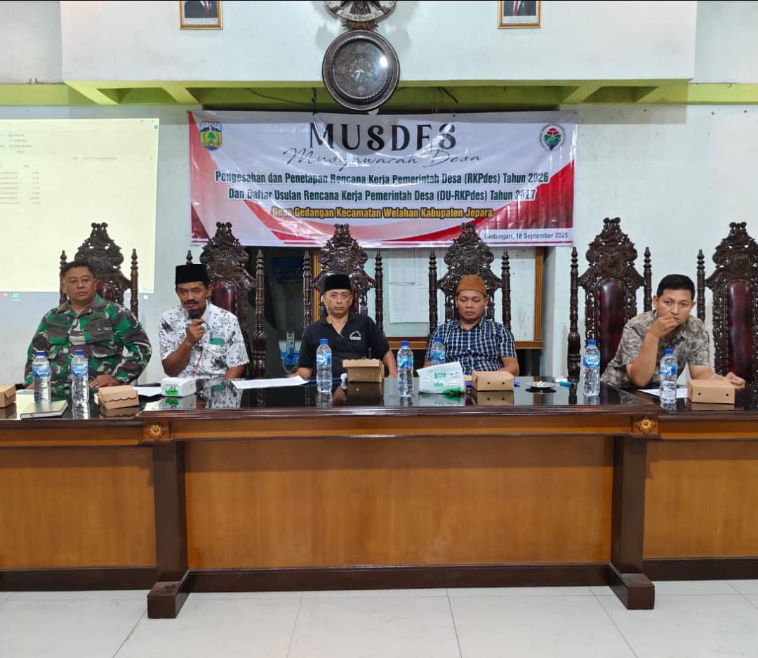 Bersama Rakyat Membangun Desa: Babinsa Hadiri Penetapan RKPDes Gedangan