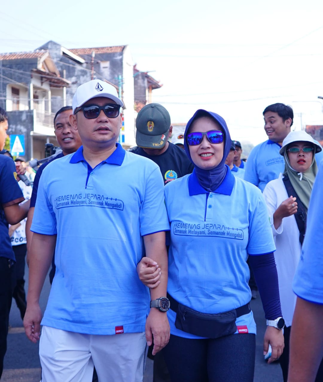 Senam, Santri, dan Solidaritas: Dandim 0719/Jepara Hadir di Momen Kolaboratif Tiga Lembaga