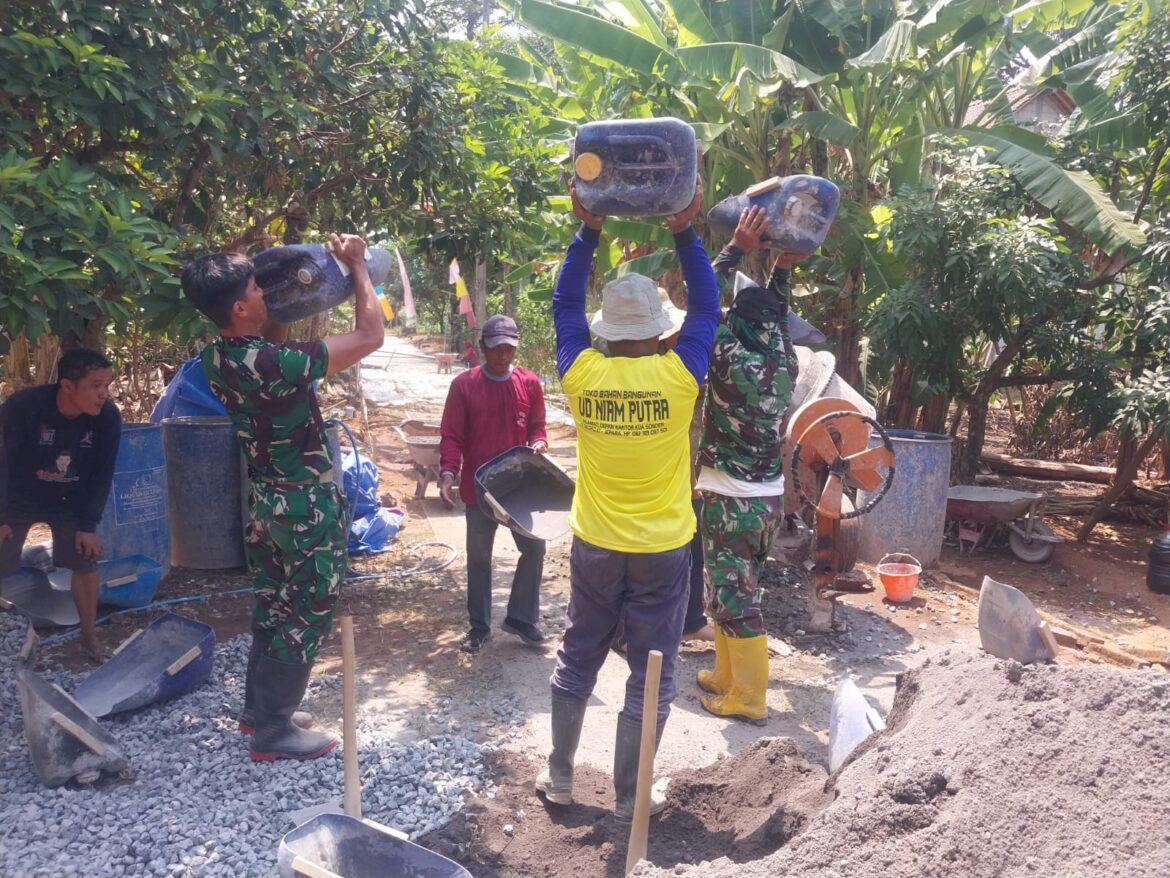 TMMD Sengkuyung IV di Jepara: Beton Mengering, Solidaritas Menguat