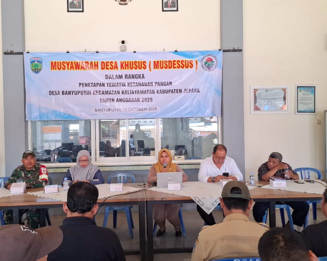 Sertu Lutfi Hadiri Musdessus Penempatan Tematik Ketahanan Pangan Tahun Anggaran 2025 di Desa Banyuputih, Kalinyamatan