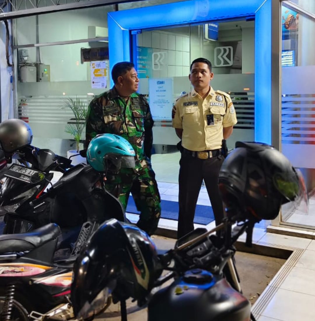 Kodim 0719/Jepara Kawal Keamanan Ekonomi: Monitoring di BRI Unit Welahan