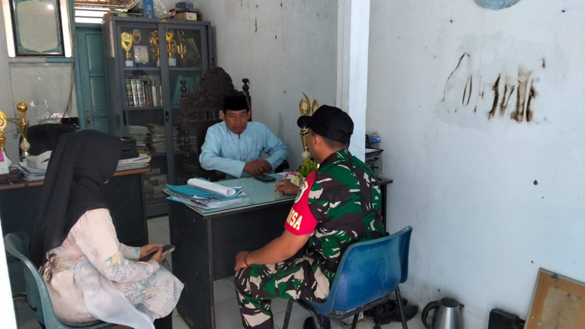 Babinsa Desa Budur Laksanakan Giat Puldata Ter untuk Validasi Data Geografis, Demografis, dan Kondisi Sosial
