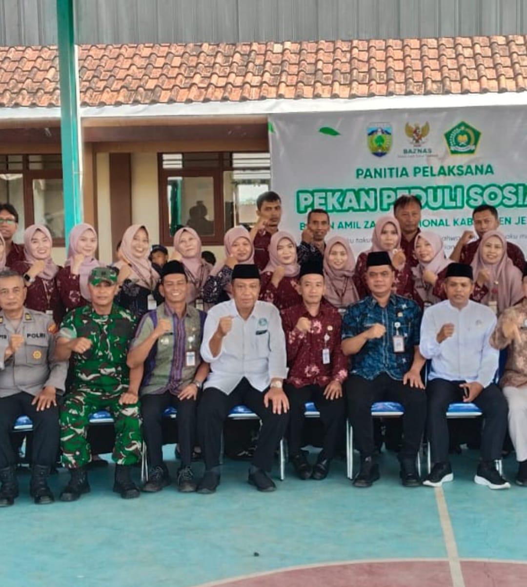 Danramil 06/Welahan Dampingi Bupati Jepara dalam Giat Pekan Peduli Sosial di SMPN III Welahan