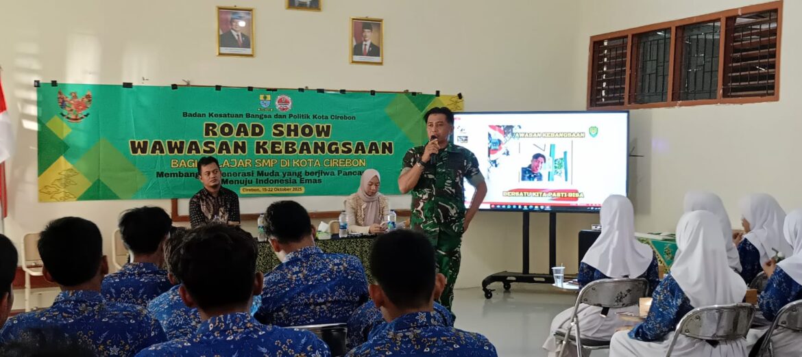 Berikan Pembekalan Wawasan Kebangsaan Kepada Siswa SMPN 8 Kota Cirebon, Danramil 0614-03/Lemahwungkuk: Generasi Muda Pahami Nilai Pancasila