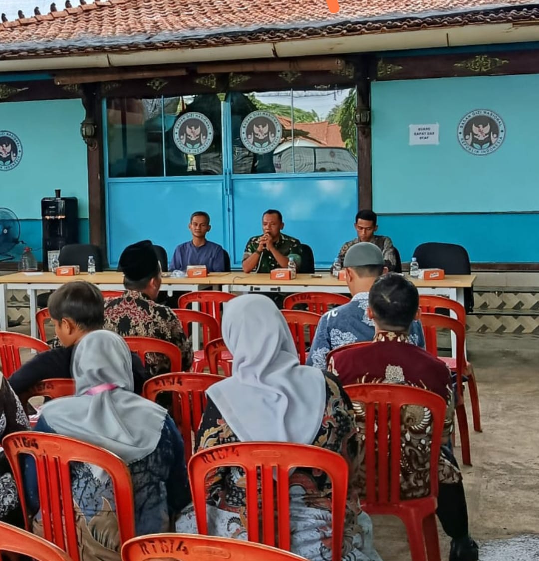 Danramil 07/Bgs Hadiri Sosialisasi dan Penandatanganan MOU di SPPG Desa Tubanan