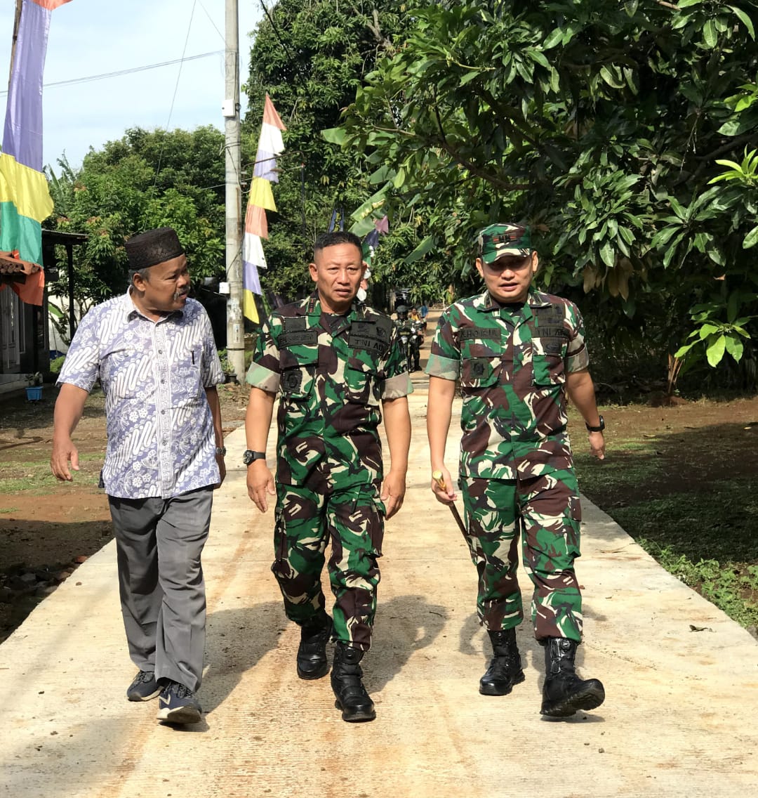 Pengecoran Jalan TMMD di Lebuawu, Dandim 0719/Jepara Hadir Pastikan Kualitas dan Progres