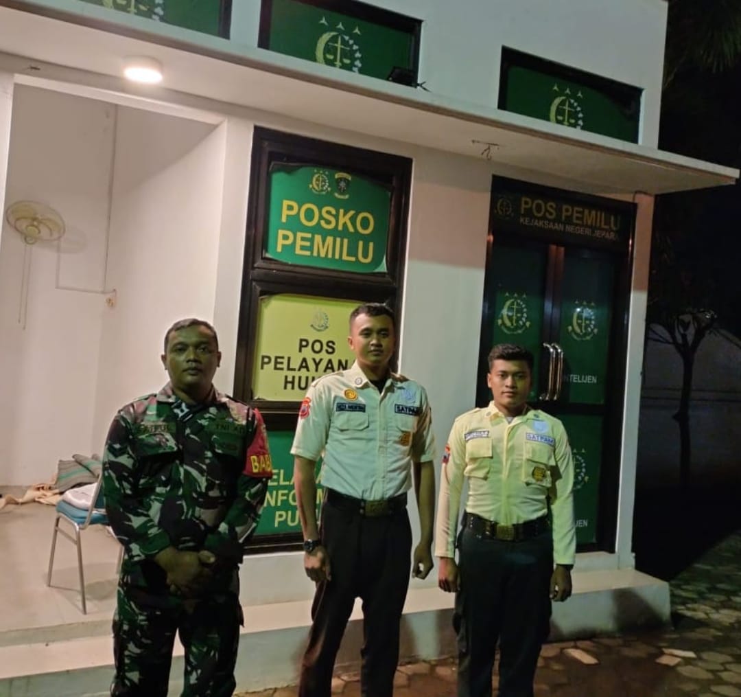 Kodim 0719/Jepara Perkuat Sinergitas, Monitor Situasi Wilayah di Kejaksaan Negeri Jepara