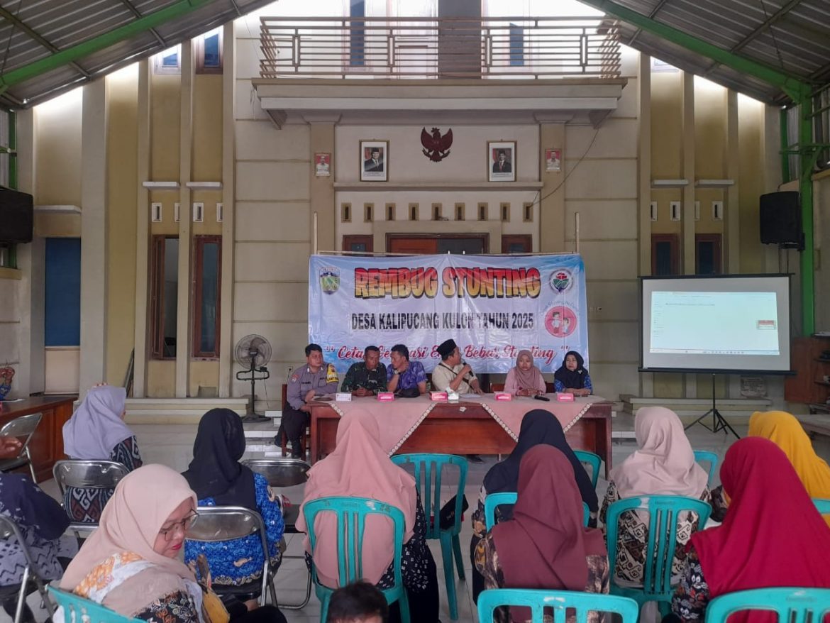 Babinsa Desa Kalipucang Kulon Gelar Rembuk Stunting Tahun 2025