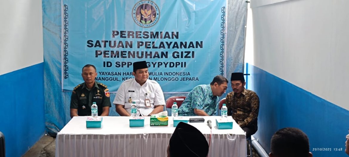 Kasdim 0719/Jepara Hadiri Launching SPPG Dapur Makan Bergizi di Mlonggo