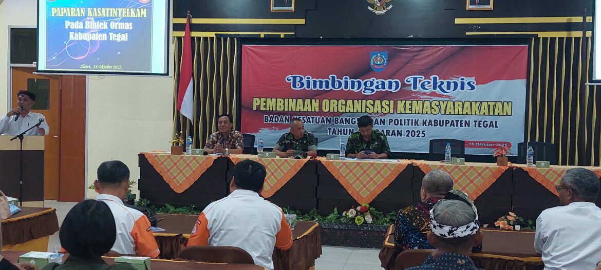 Bimbingan Teknis Pembinaan Ormas dan Lembaga Kemasyarakatan di Kabupaten Tegal