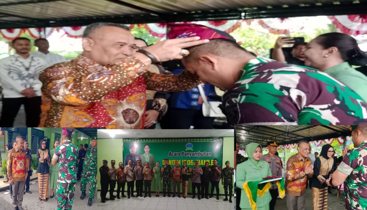 Bupati Ikram Umasugi S.E Sambut Dandim 1506 / Namlea Yang Baru