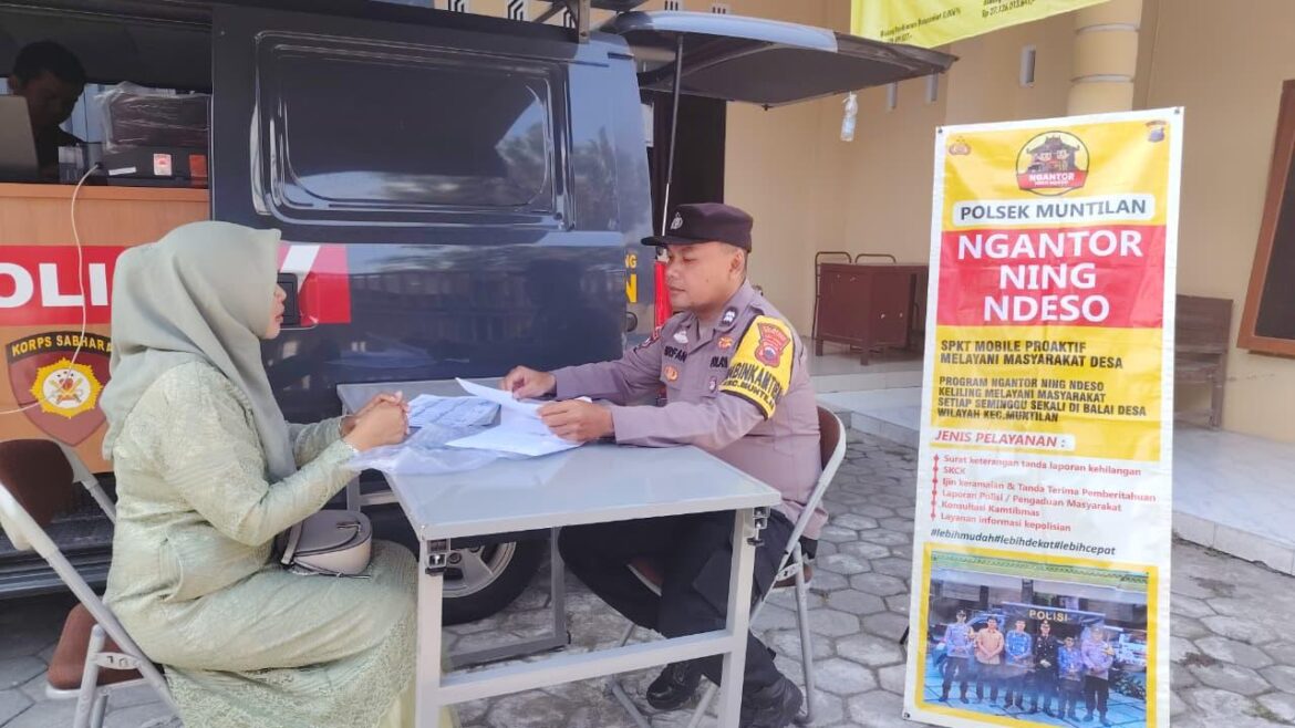 Berikan Peningkatan Pelayanan Masyarakat, Polsek Muntilan Laksanakan Ngantor Ning Ndeso Ke-52