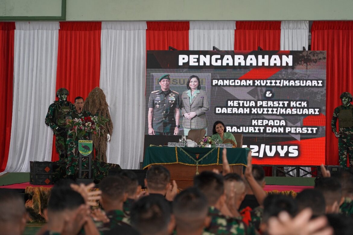Pangdam XVIII/Kasuari Kunjungi Yonif 762/VYS : Teguhkan Semangat Dan Profesionalisme Prajurit
