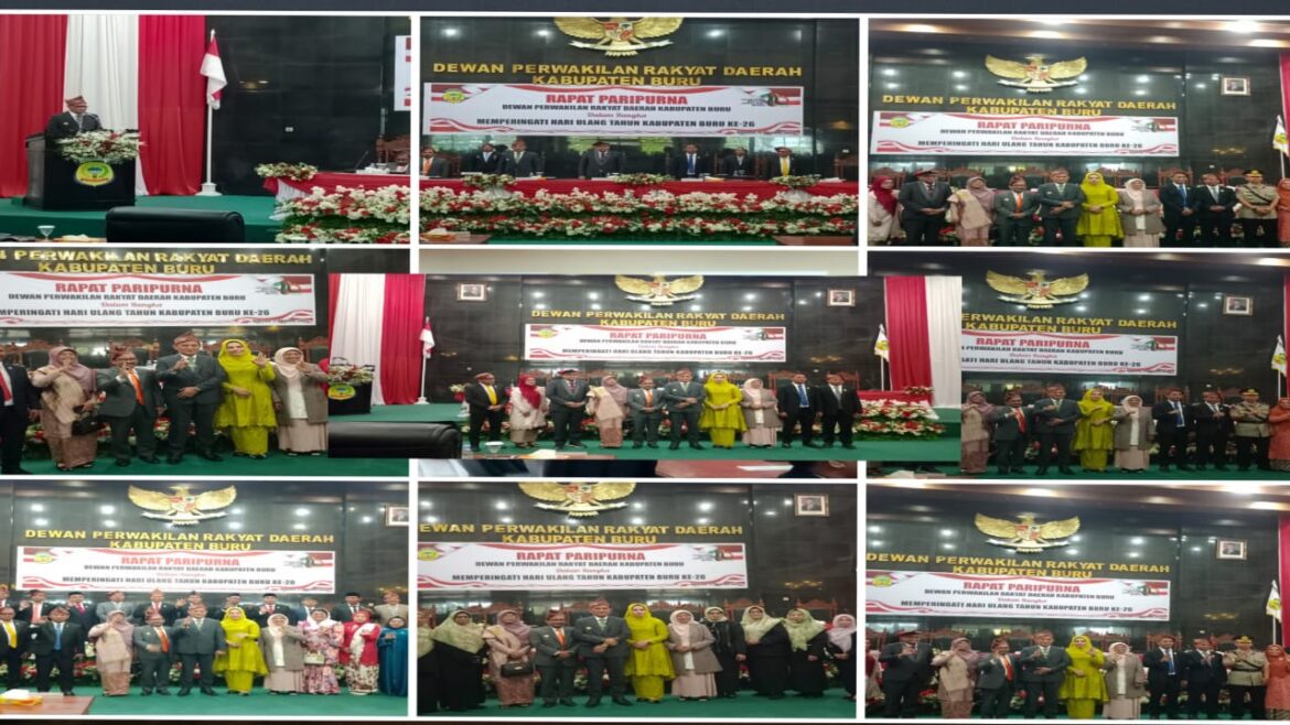 Rapat Paripurna DPRD Bupati Ikram Umasugi Ajak Masyarakat Berpikir Maju Menuju Buru Berseri