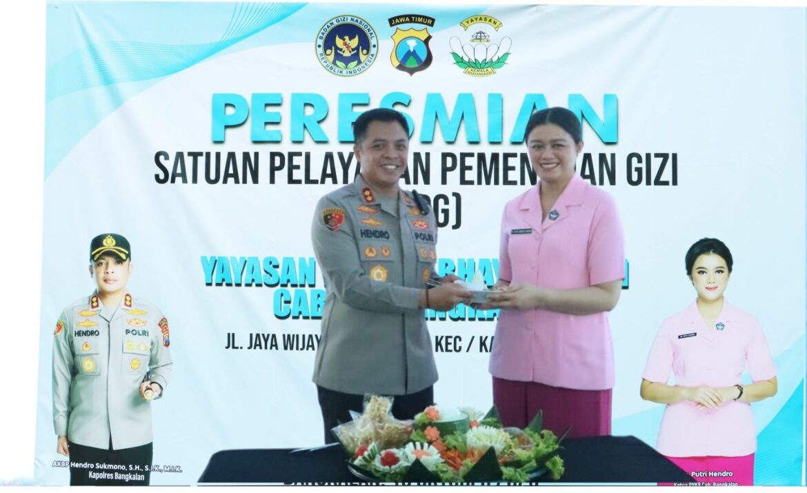 Dukung Program MBG, Kapolres Bangkalan Resmikan SPPG Kemala Bhayangkari Layani 3.500 Penerima Manfaat