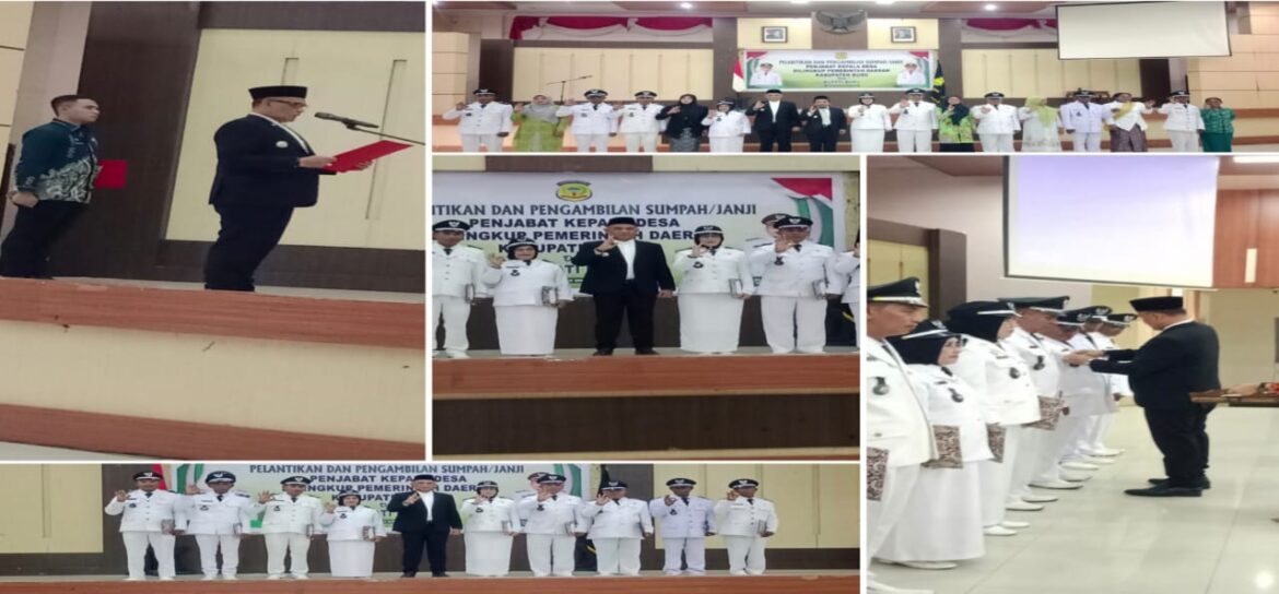 Bupati Buru Lantik dan Mengambil Sumpah Pj Kepala Desa