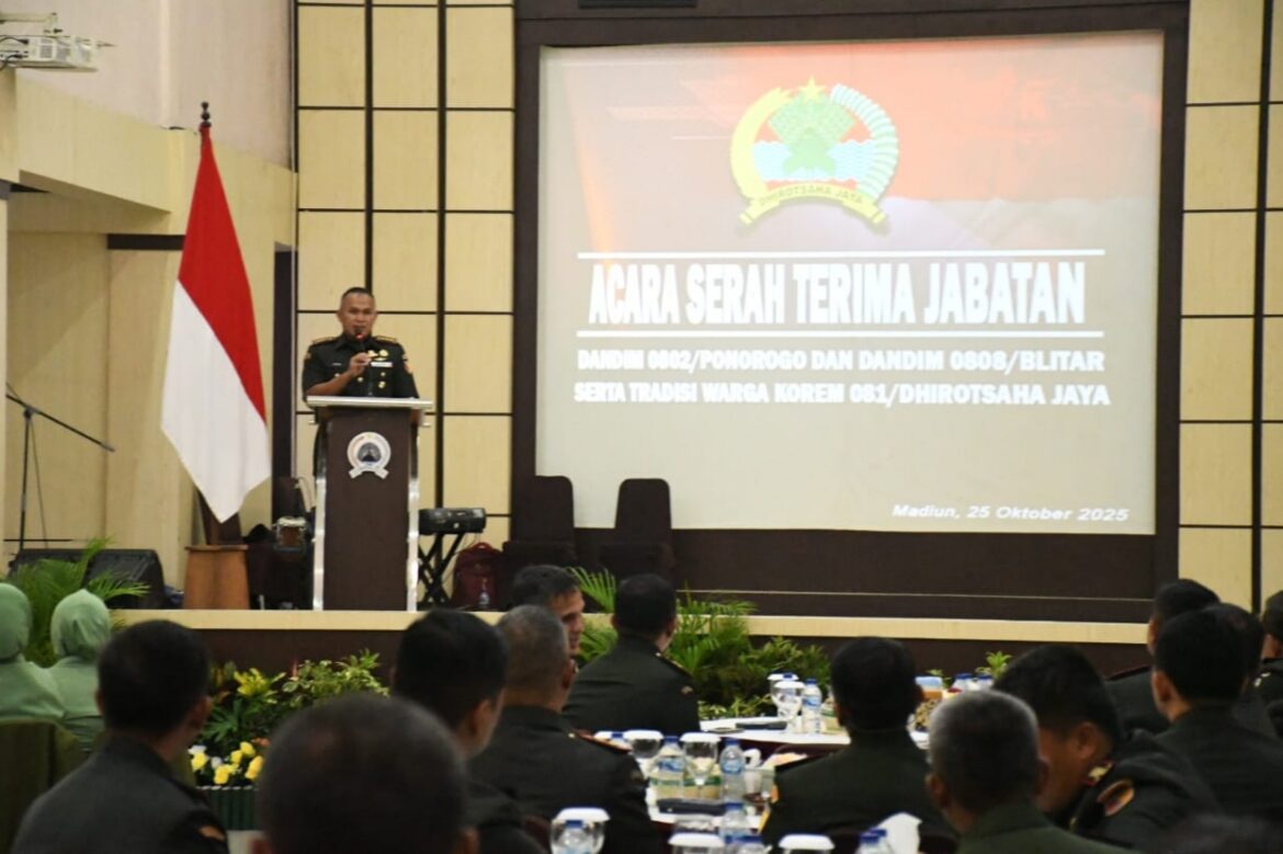 Dua Dandim di Jajaran Korem 081/DSJ Berganti