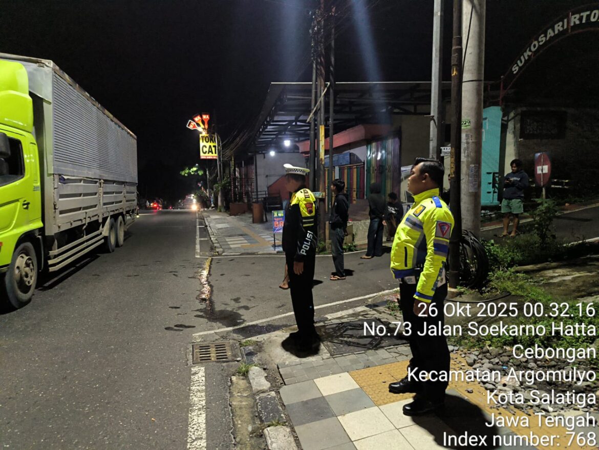 Polres Salatiga Bertindak Cepat Bubarkan Aksi Balap Liar Dijalan Sukarno Hatta Cebongan