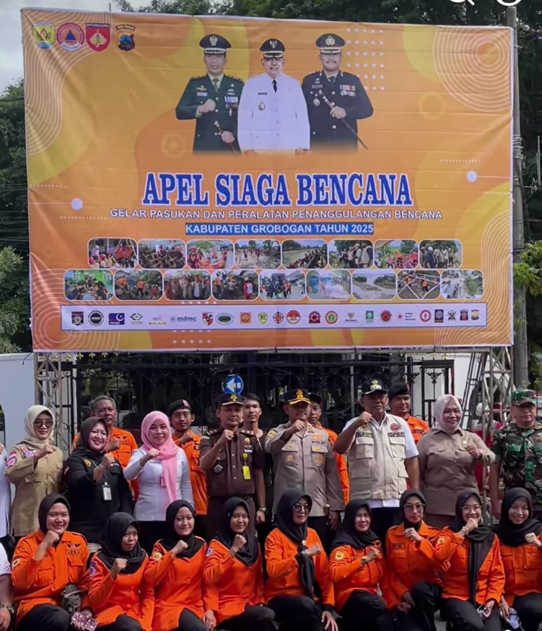 Bupati Grobogan Pimpinan Apel Siaga Bencana 2025
