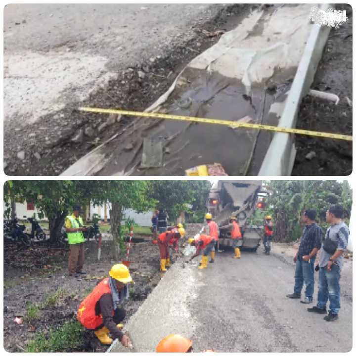 Lebar Bahu Jalan kurang 10 CM Tak Sesuai Kontrak, Proyek Jalan Bumi Daya – Trimo Mukti Disoal Warga