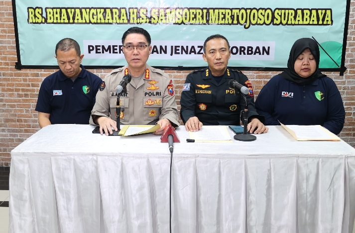 Polda Jatim Tegaskan Proses Hukum Kasus Robohnya Ponpes Setelah Proses Identifikasi Jenazah Selesai