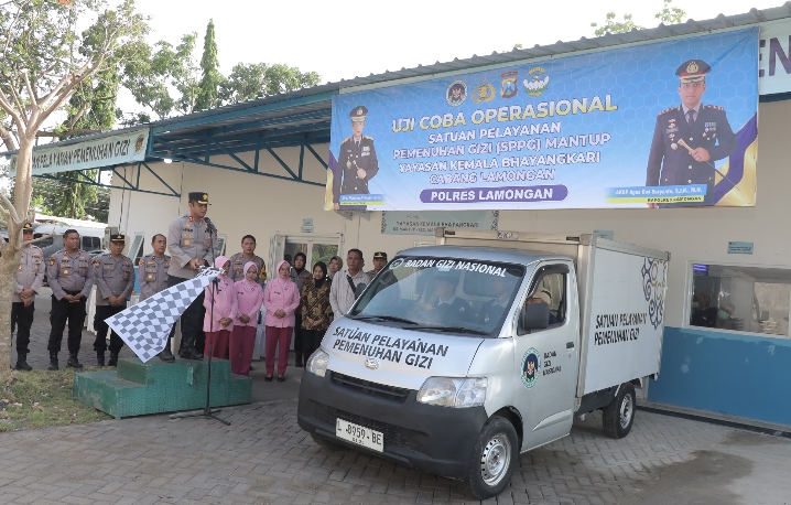 Polres Lamongan Gelar Uji Coba Operasional Sppg Yayasan Kemala Bhayangkari Polres Lamongan