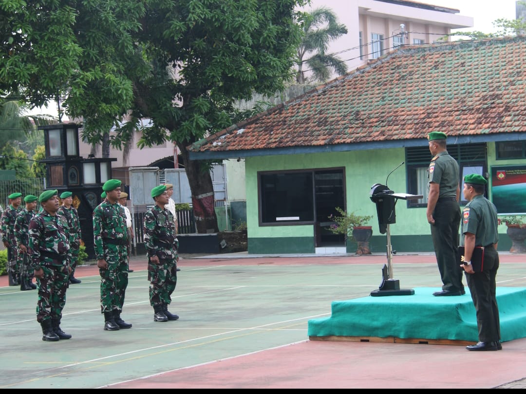 Kokohkan Disiplin dan Nasionalisme, Kodim 0719/Jepara Gelar Upacara Bendera Rutin Dipimpin Danramil 08/Keling