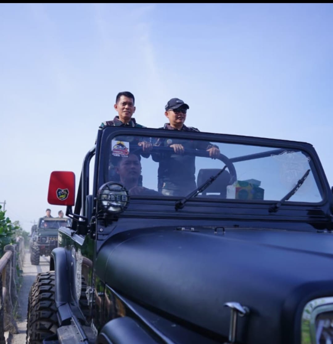 Dandim 0719/Jepara Gelar Silaturahmi Bersama Rekanan, Nikmati Keindahan Alam Jepara dengan Jeep Adventure