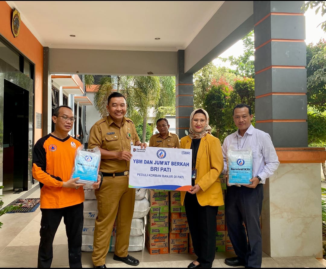 BRI Cabang Pati Salurkan Bantuan untuk Warga Terdampak Banjir