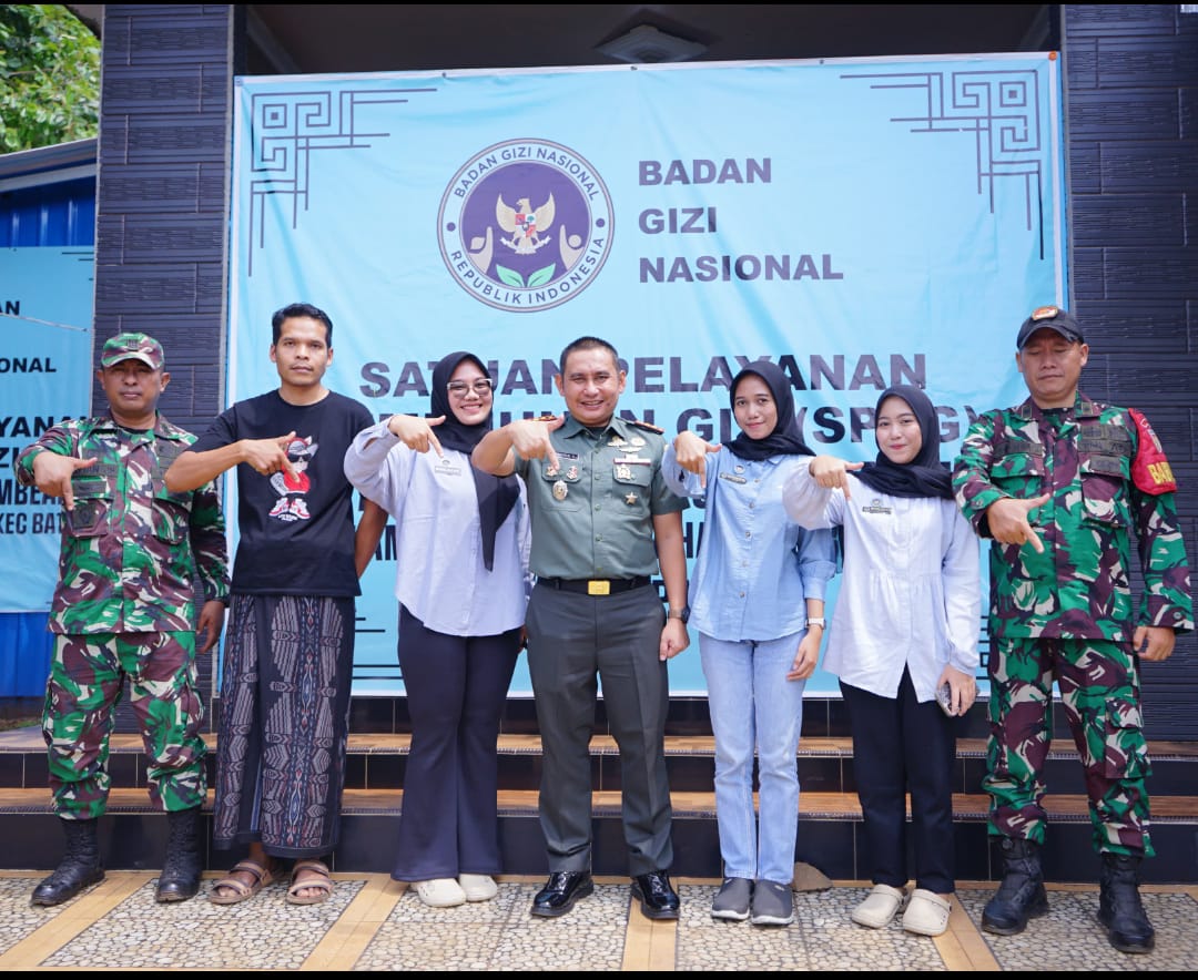 Langkah Nyata Sang Komandan: Letkol Arm Khoirul Cahyadi, S.E., Kawal Gizi Anak di Desa Mindahan