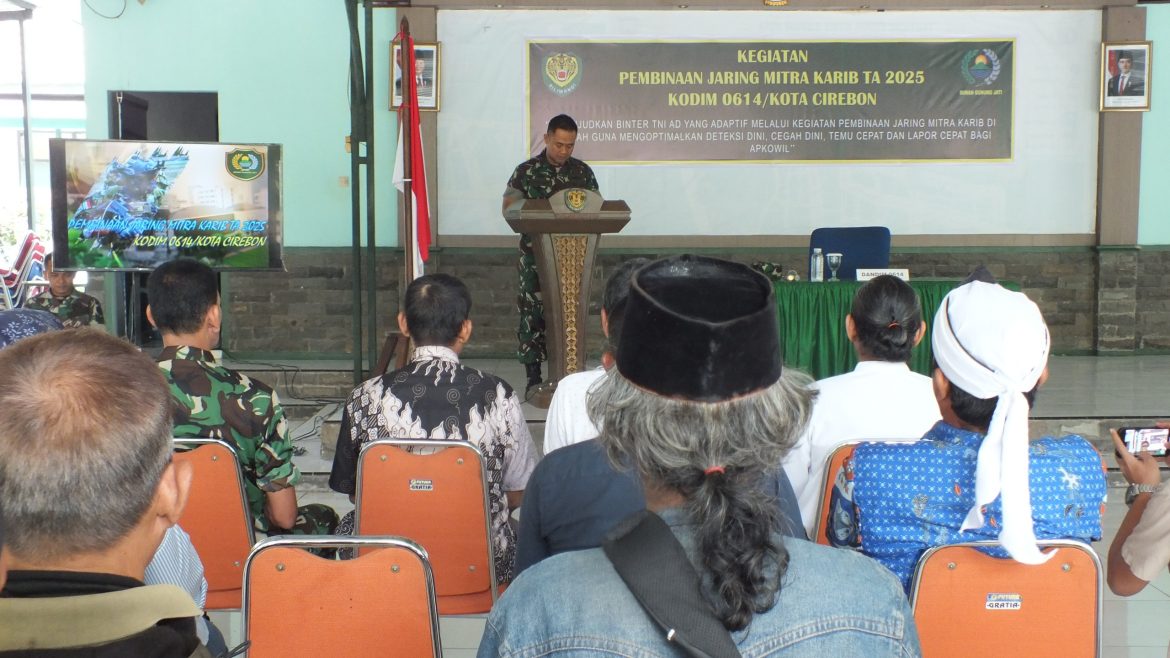 Kodim 0614 / Kota Cirebon Gelar Kegiatan Pembinaan Jaring Mitra Karib TA 2025