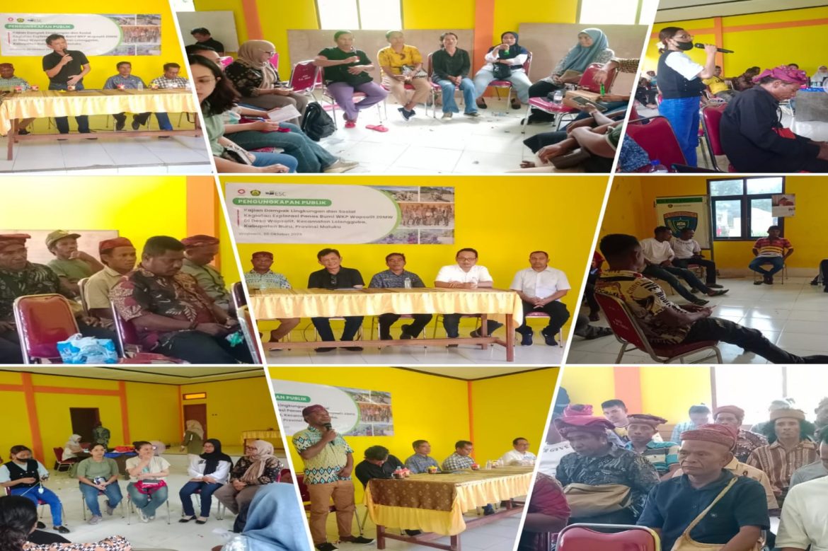 Pengungkapan Publik di Desa Wapsalit Masyarakat Adat Dukung Eksplorasi Panas Bumi