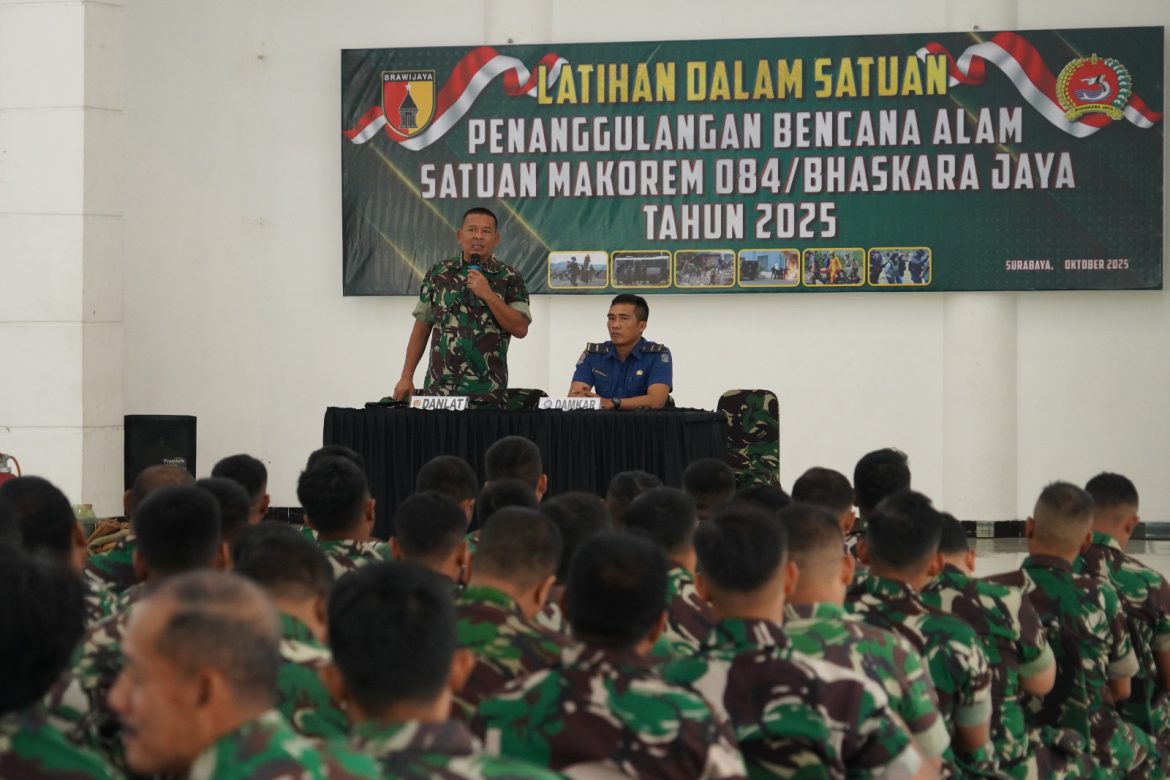 Korem 084/Bhaskara Jaya Gelar Latihan Penanggulangan Bencana Alam