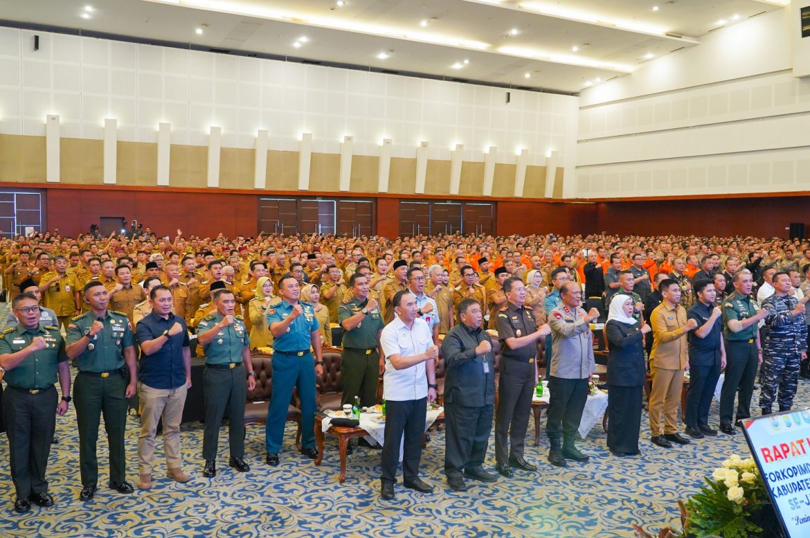 Danrem 084/Bhaskara Jaya Hadiri Rakor Forkopimda Se-Jawa Timur